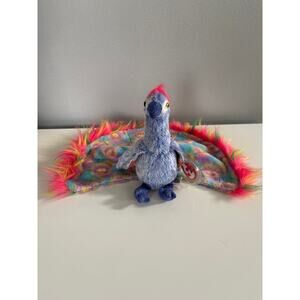 Ty Beanie Baby - FLASHY the Peacock (5.5 Inch) NEW MWMTs Stuffed Animal Toy 2000